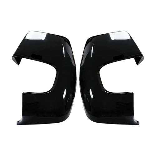 EUETVEXERK Fit for Ford Transit Custom 12-20 Tür Flügel Spiegel Abdeckung Kappe Gehäuse Glanz Schwarz L + R Auto-Rückspiegel von EUETVEXERK