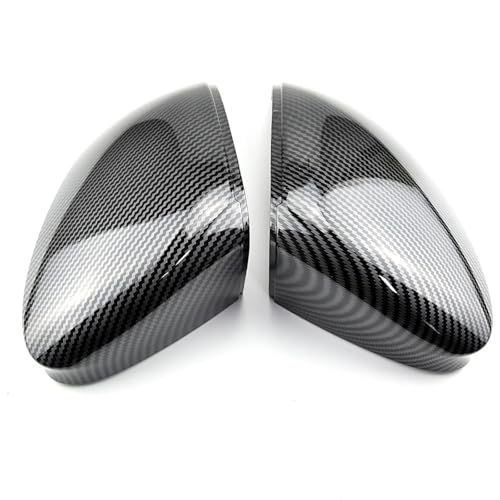 EUETVEXERK Hellschwarzes Rückspiegelgehäuse passend for VW Golf 8 MK8 VIII 2020 2021 Spiegelabdeckkappe for Spurhalteassistent-Autoaußengehäuse Auto-Rückspiegel(No Side Assist-2) von EUETVEXERK