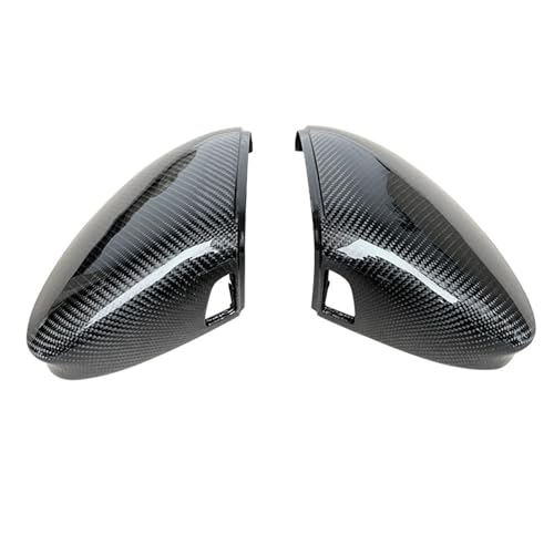 EUETVEXERK Hellschwarzes Rückspiegelgehäuse passend for VW Golf 8 MK8 VIII 2020 2021 Spiegelabdeckkappe for Spurhalteassistent-Autoaußengehäuse Auto-Rückspiegel(With Side Assist-2) von EUETVEXERK