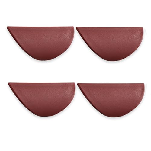 EUETVEXERK Kleiderschrank Türgriffe Selbstklebende Möbel Schubladenknöpfe Griffe Home Badezimmer Küche Fenster Langer Schrankknopf Weiß Schwarz Schranktürgriff(Burgundy,5PCS) von EUETVEXERK
