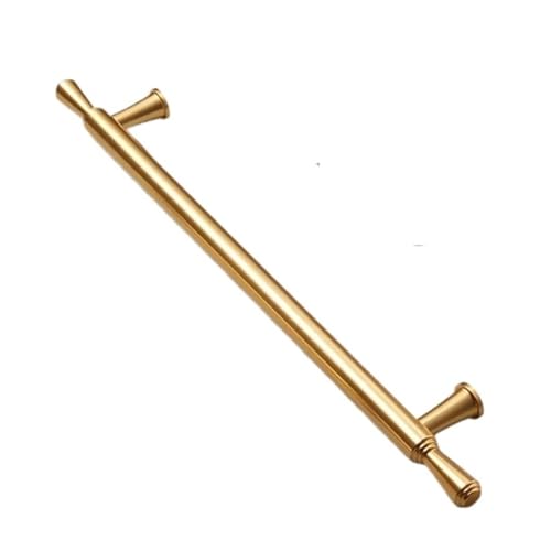 EUETVEXERK Moderner minimalistischer Kleiderschrankgriff in Gold, Schranktürgriff for Küchenschubladen oder Möbelbeschläge im amerikanischen Light-Luxus-Stil Schranktürgriff(Tea Gold-320mm) von EUETVEXERK