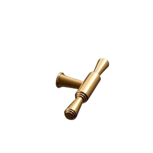 EUETVEXERK Moderner minimalistischer Kleiderschrankgriff in Gold, Schranktürgriff for Küchenschubladen oder Möbelbeschläge im amerikanischen Light-Luxus-Stil Schranktürgriff(Tea Gold-single) von EUETVEXERK