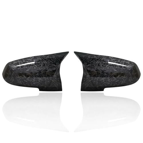 EUETVEXERK Passend for BMW 1 2 3 4 X-Serie Rückansicht Seitenspiegelabdeckung F20 F21 F22 F23 F30 F32 F36 X1 E84 F87 M2 Zubehör for Kohlefasermuster Auto-Rückspiegel(Forged Carbon Look) von EUETVEXERK