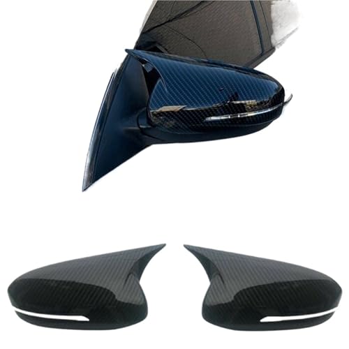 EUETVEXERK Passend for KIA K5 Optima 2011–2015 2016–2020, Seitentür-Rückspiegel-Abdeckkappe, Aufkleber-Verkleidung, ABS, Kohlefaser-Stil, Schwarz Auto-Rückspiegel(2011 to 2015 Carbon) von EUETVEXERK