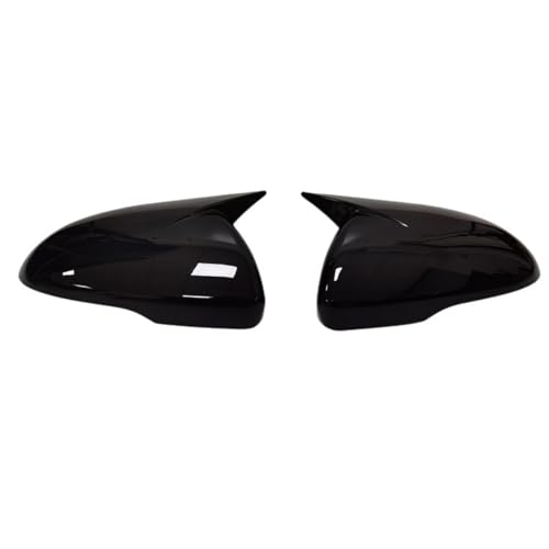 EUETVEXERK Passend for KIA K5 Optima 2011–2015 2016–2020, Seitentür-Rückspiegel-Abdeckkappe, Aufkleber-Verkleidung, ABS, Kohlefaser-Stil, Schwarz Auto-Rückspiegel(2016 to 2020 Black) von EUETVEXERK