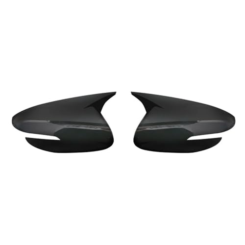EUETVEXERK Passend for Kia Forte K3 2013 2014 2015 2016 2017 2018 Außenspiegelabdeckung Flügeltür Seitenspiegelschalenkappe Gehäuse Auto-Rückspiegel(Bright black) von EUETVEXERK