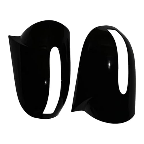 EUETVEXERK Passend for Mercedes-Benz E, C-Klasse W211 W203 2001-2007 Carbon Fiber Auto Rückspiegel Abdeckkappen Shell LHD Auto-Rückspiegel(Gloss Black) von EUETVEXERK
