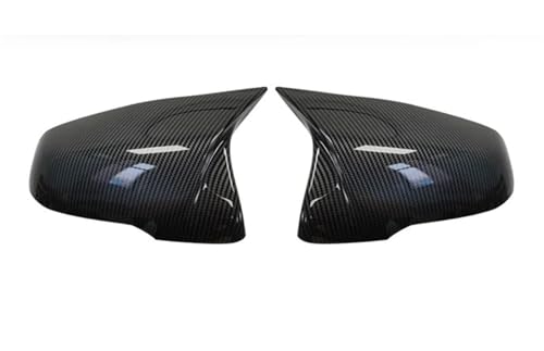 EUETVEXERK Rückspiegel-Abdeckkappe aus echtem Carbon, passend for BMW 1er 2er F45 F40 Z4 G29 X1 F48 F49 X2 F39, passend for Toyota Supra 2019–2023 Auto-Rückspiegel(Carbon fiber pattern) von EUETVEXERK