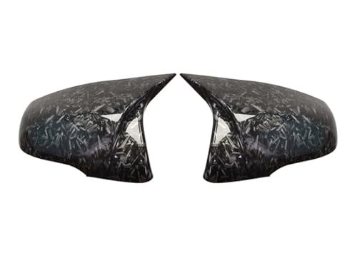 EUETVEXERK Rückspiegel-Abdeckkappe aus echtem Carbon, passend for BMW 1er 2er F45 F40 Z4 G29 X1 F48 F49 X2 F39, passend for Toyota Supra 2019–2023 Auto-Rückspiegel(Forged grain) von EUETVEXERK