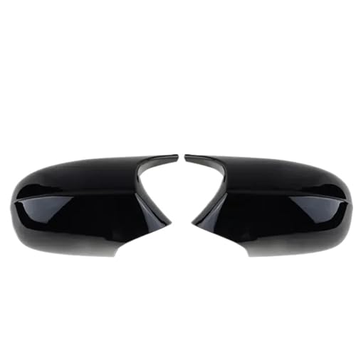 EUETVEXERK Rückspiegelglas-Abdeckkappe, Ersatz-ABS-Paste, passend for BMW 1er 3er E87 E81 E82 E90 E91 E92 E93 51167205292 51167135098 Auto-Rückspiegel(Black LCI) von EUETVEXERK