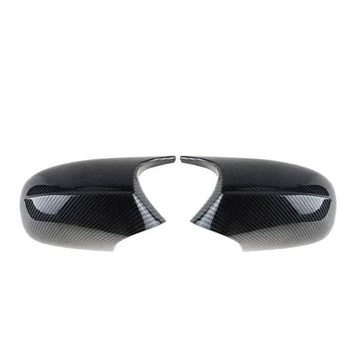 EUETVEXERK Rückspiegelglas-Abdeckkappe, Ersatz-ABS-Paste, passend for BMW 1er 3er E87 E81 E82 E90 E91 E92 E93 51167205292 51167135098 Auto-Rückspiegel(Carbon Fiber LCI) von EUETVEXERK