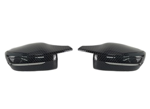 EUETVEXERK Spiegelabdeckung M-Stil Auto-Seitenrückspiegel-Abdeckkappe Passend for BMW 3er 4er 5er 7er 8er G20 G21 G30 G38 G22 G23 G11 G12 G15 G16 LHD RHD Auto-Rückspiegel(LHD-Carbon Pattern) von EUETVEXERK