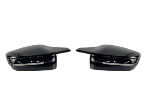 EUETVEXERK Spiegelabdeckung M-Stil Auto-Seitenrückspiegel-Abdeckkappe Passend for BMW 3er 4er 5er 7er 8er G20 G21 G30 G38 G22 G23 G11 G12 G15 G16 LHD RHD Auto-Rückspiegel(RHD-Black) von EUETVEXERK