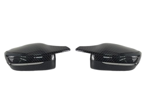 EUETVEXERK Spiegelabdeckung M-Stil Auto-Seitenrückspiegel-Abdeckkappe Passend for BMW 3er 4er 5er 7er 8er G20 G21 G30 G38 G22 G23 G11 G12 G15 G16 LHD RHD Auto-Rückspiegel(RHD-Carbon Pattern) von EUETVEXERK