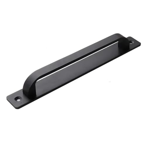 EUETVEXERK Tür-/Fenstergriff Balkon Holzschiebetürgriff Goldene Aluminiumlegierung Lagertür Schwarzer Küchengriff Schranktürgriff(Black-128mm) von EUETVEXERK