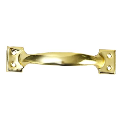 EUETVEXERK Universelle gebogene Griffe for Möbelschubladen, Kleiderschrank, Schranktürgriff, Schubladenknöpfe, Schrankgriffe for Schrauben, Hardware-Tool Schranktürgriff(Gold,4 inches) von EUETVEXERK