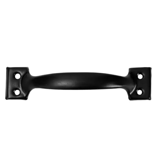 EUETVEXERK Universelle gebogene Griffe for Möbelschubladen, Kleiderschrank, Schranktürgriff, Schubladenknöpfe, Schrankgriffe for Schrauben, Hardware-Tool Schranktürgriff(schwarz,4 inches) von EUETVEXERK