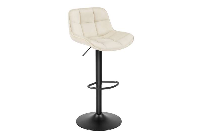 EUGAD Barhocker (1 St), Samtbezug höhenverstellbar 360° drehbar aus Metall von EUGAD