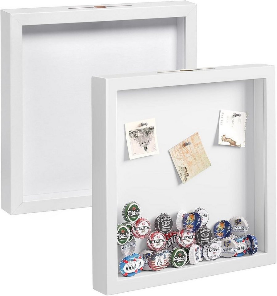 EUGAD Bilderrahmen, (Set, 2 St), 3D Bilderrahmen Objektrahmen MDF-Holzrahmen von EUGAD