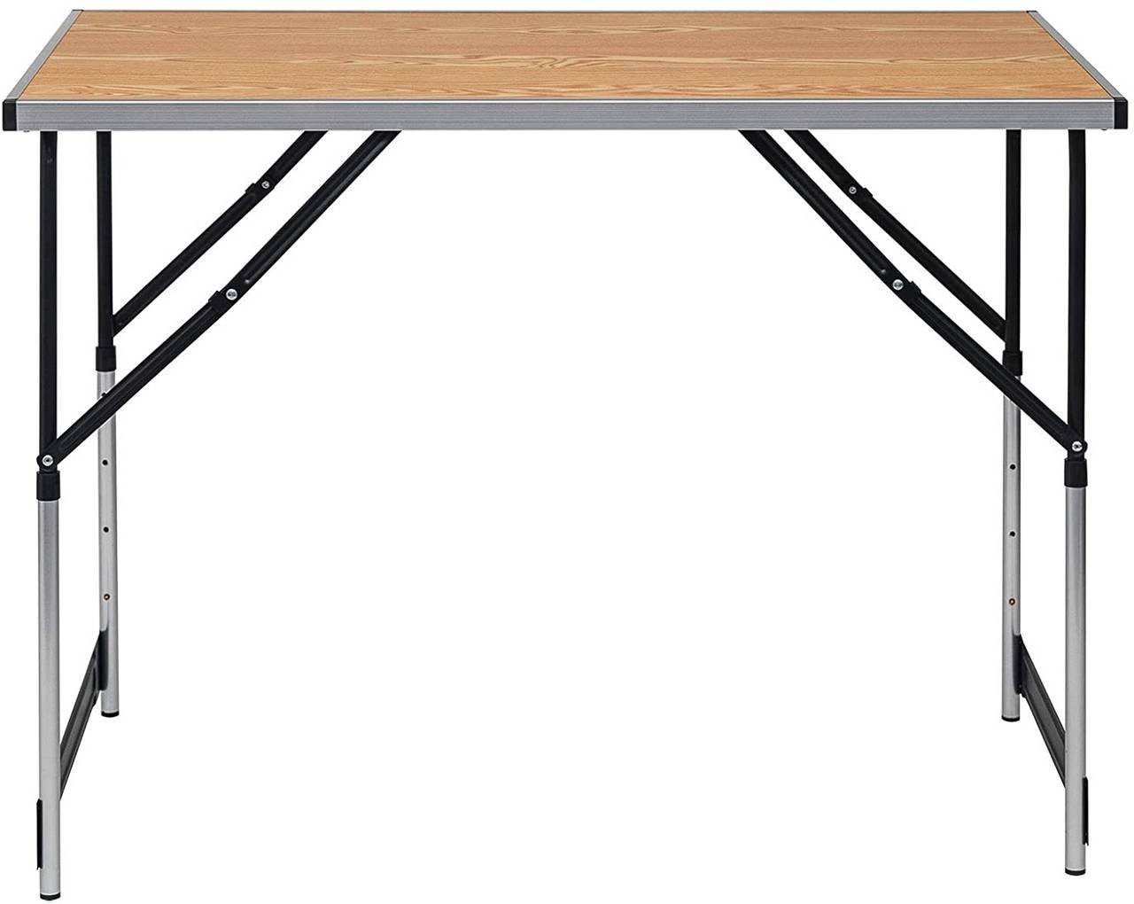 EUGAD Campingtisch (1-St), höhenverstellbar klappbar aus MDF, Aluminium Stahl von EUGAD