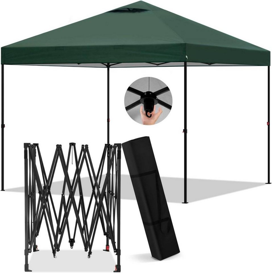 EUGAD Faltpavillon, wasserfest, höhenverstellbar, UV Schutz, Metallrahmen von EUGAD