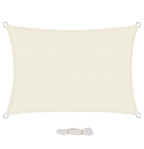 EUGAD Sonnensegel 200g/m² inkl Befestigungsseile Premium HDPE Wetterbeständig Atmungsaktiv Dreieck rechtwinklig,luftdurchlässig, wasserdurchlässig, für Terrasse, Garten, Balkon, Camping von EUGAD
