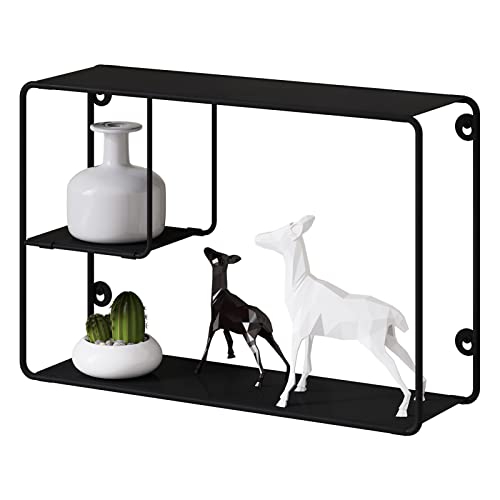 EUGAD eckiges Wandregal Schweberegal Kinderregal Metallregal, Hängeregal mit 3 Ablageplatten, industrielle Wanddeko für Wohnzimmer Kinderzimmer Badezimmer, 38x25,5x11,5 cm EUGAD eckiges Wandregal Schweberegal Kinderregal Metallregal, Hängeregal mit 3 Ablageplatten, industrielle Wanddeko für Wohnzimmer Kinderzimmer Badezimmer, 38x25,5x11,5 cm von EUGAD