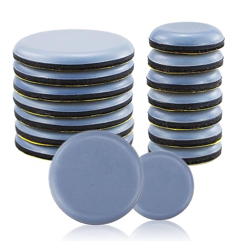 16 Stück (25mm、50mm) Blau Möbelgleiter,Runden Möbelgleiter,Selbstklebende Möbelschieber,Möbel Bewegen Pads zum Bewegen Schwerer Möbel von EUGENEKELLY