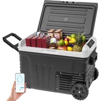 35L Kompressor Kühlbox, 12V Auto-Kühlschrank, Tragbarer Gefrierschrank 12V/24V dc 220-240V ac, 12V Kühlschrank -20℃20℃ mit APP-Steuerung, Kühlbox mit von EUHOMY