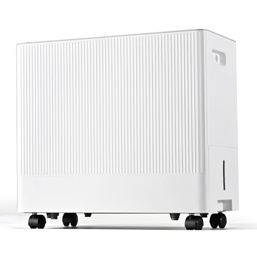Euhomy 5,000 Sq. Ft. Dehumidifier With 50 Pint Dehumidifying Capacity, 1.59 Gallon Water Tank, Auto Drain Function, And Humidity Control - Perfect For Basements(White) von EUHOMY
