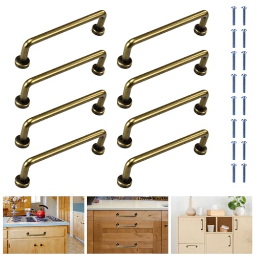 EUIEUT 8 Stück Möbelgriffe 96mm Lochabstand Schrankgriffe Aluminiumlegierung Türgriffe Schubladengriffe Küchengriffe Küchenstangengriff Griffe mit Schrauben für Kleiderschrank Tür Schubladen Küche von EUIEUT