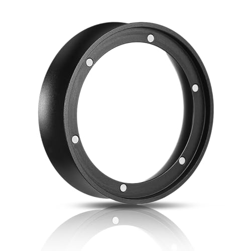 Dosierring 58mm, Edelstahl Kaffee Dosierring, Espresso Siebträger Trichter mit 6 Starken Magnetisch, Espresso Dosing Funnel für 58mm Siebträger Barista Zubehör Kaffeemaschine von EUIOOVM
