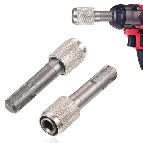 EUIOOVM SDS Bit Adapter, Einschlaghülse SDS Plus Stecknuss Adapter für Schlagbohrer Hammerbohrer Sechskant Stecknuss, Bohrer-Bit-Adapter von EUIOOVM