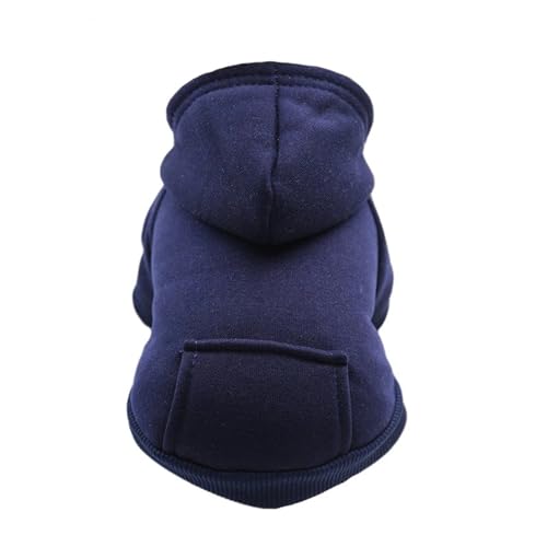 Erschwinglicher Hunde-Kapuzenpullover, warmer Wintermantel für kleine und mittelgroße Hunde – Französische Bulldogge, Welpenjacke mit Kapuze für Chihuahua, Yorkie-Katzenkostüm, mit Fleece gefüttert von EUIYCBA