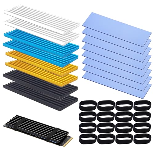 EULAPGOE Kühlkörper für Laptop, M.2 2280 NVMe SSD, Aluminiumlegierung, 70x22x3mm, SZHS-DE-428 von EULAPGOE