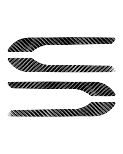 EULIMBQS Carbon-Faser-Türgriffabdeckung für Tesla Model 3 2017-2023, Tür des Türgriffs Trimaufkleber für Tesla Modell Y 2019-2024 (Bright Carbon-Style B) von EULIMBQS
