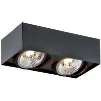 [GEBRAUCHT] B-Ware Euluna Deckenstrahler Ronda Deckenlampe Lampe Leuchte Zweiflammig Gu10 Schwarz von EULUNA