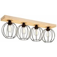 [GEBRAUCHT] Euluna Deckenlampe Dorett Eichenholz Deckenlampe Deckenlicht Flurleuchte 4 511 B-Ware von EULUNA