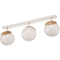 [GEBRAUCHT] Euluna Deckenlampe Sfera Deckenlampe Lampe Leuchte 3 Flammig E14 Glas Holz B-Ware von EULUNA