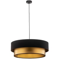 [GEBRAUCHT] Euluna Hängeleuchte Dorina Deckenlampe Pendelleuchte E27 Schwarz Gold ø 60cm B-Ware von EULUNA
