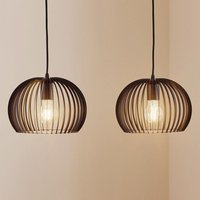[GEBRAUCHT] Euluna Hängeleuchte Larus Schwarz Stahl 2 Fl. Hängelampe Deckenlampe Lampe E27 B-Ware von EULUNA