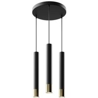[GEBRAUCHT] Euluna Hängeleuchte Nest 3 Flg. Schwarz Gold Hängeleuchte Pendelleuchte Lampe Gu B-Ware von EULUNA