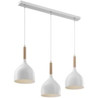 [GEBRAUCHT] Euluna Hängeleuchte Noak Deckenlampe Pendelleuchte Lampe 3 Flg E27 Weiß Holz317 B-Ware von EULUNA