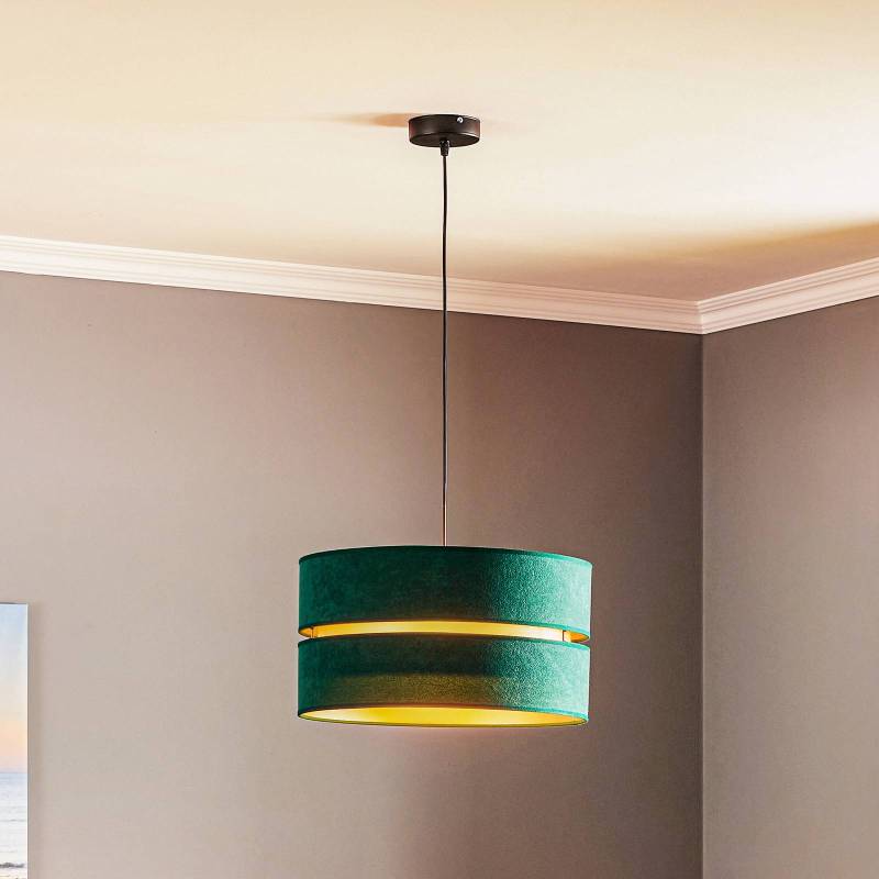 Euluna Duo Hängeleuchte grün/gold Ø40cm 1-flammig von Euluna