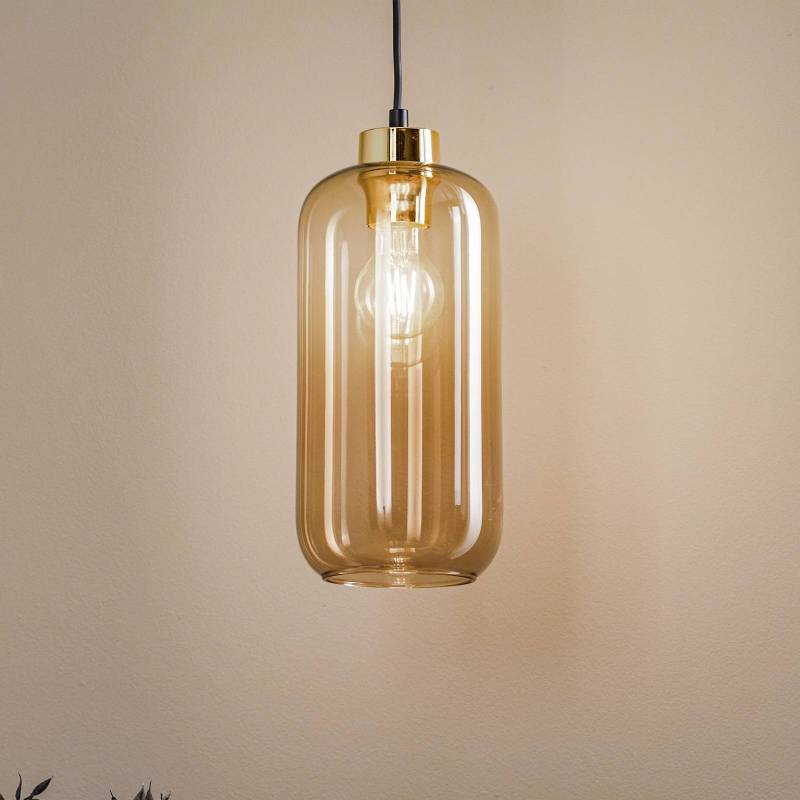 Hängeleuchte Marco Green, 1-flammig, braun von TK Lighting