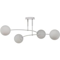 [NEUWERTIG] B-Ware Euluna Deckenlampe Pregos 4 Deckenlampe Deko Deckenlicht E14 Vierflammig Weiß von EULUNA