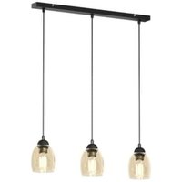 [NEUWERTIG] B-Ware Euluna Pendelleuchte Brillant Deckenlampe Hängeleuchte Deckenlicht 3 Flg Amber von EULUNA