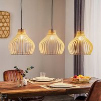 [NEUWERTIG] Euluna Barrel Hängeleuchte Deckenlampe Pendelleuchte Lampe E27 Holzschirm H516 B-Ware von EULUNA