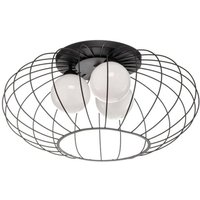 [NEUWERTIG] Euluna Deckenlampe Kronos Käfig Schwarz Drei Opalkugeln Deko Deckenlampe E14 B-Ware von EULUNA