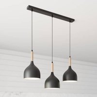 [NEUWERTIG] Euluna Hängelampe Noak Deckenlampe Pendellampe Lampe 3 Flammig E27 Schwarz Spot B-Ware von EULUNA